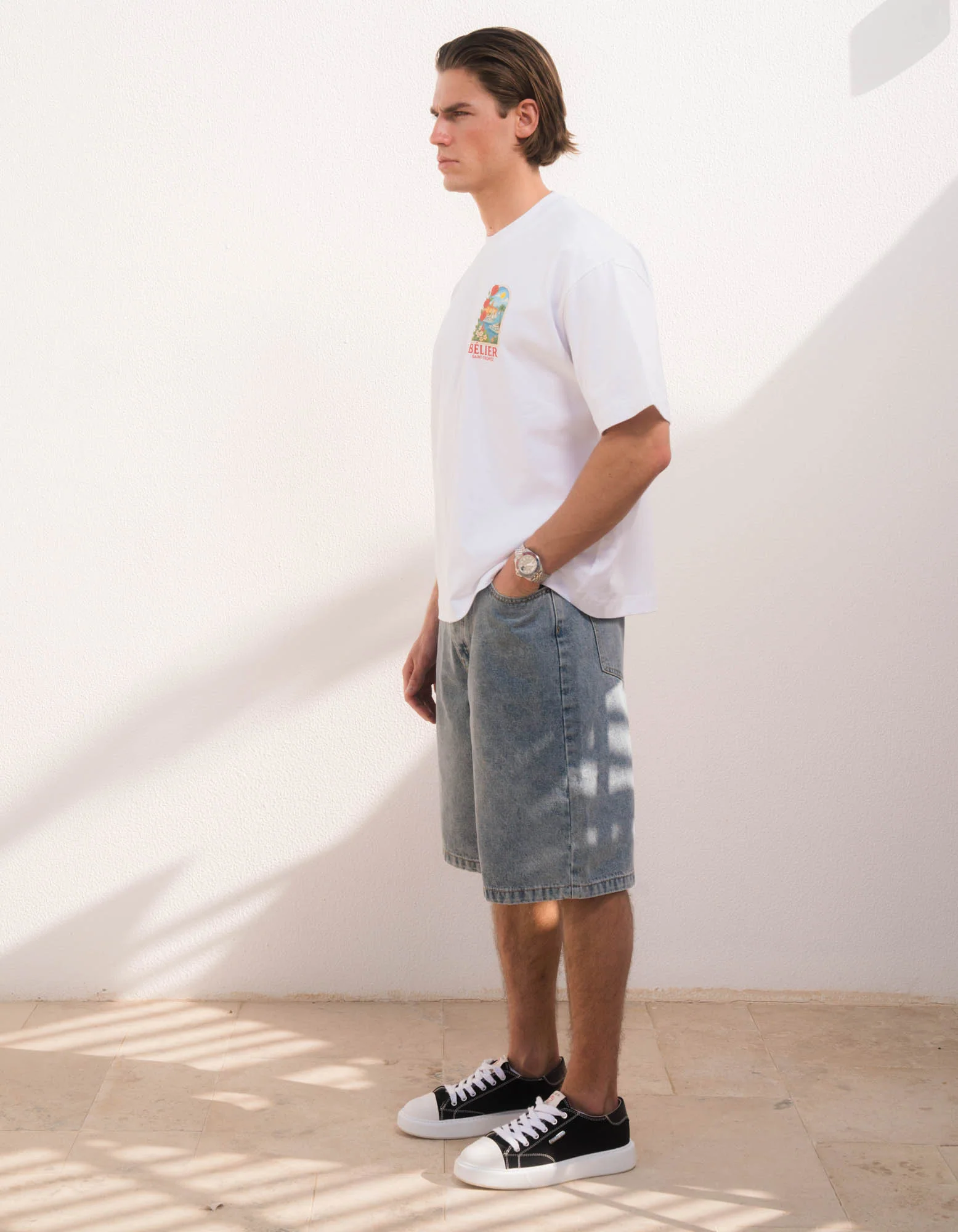 St.Tropez Arch T-Shirt - White - Image 3
