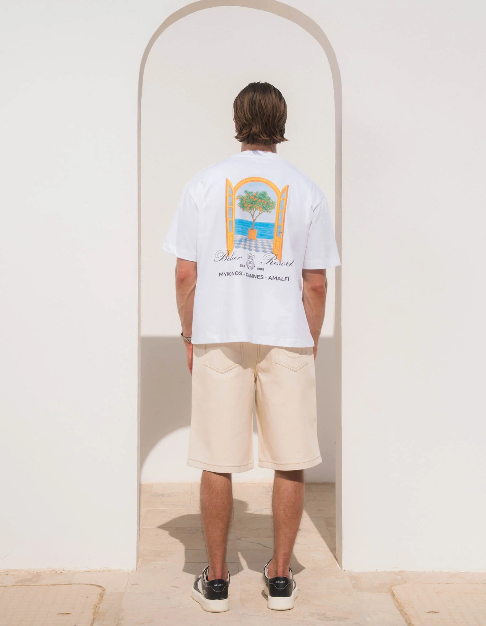 Window View Graphic T-Shirt - White - Image 3